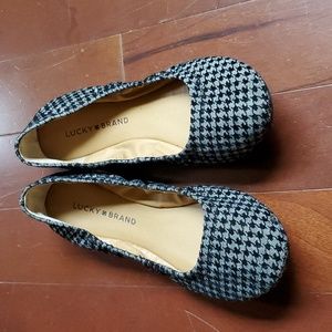 Lucky Brand Houndstooth Print Flats